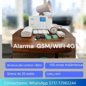 Alarma GSM+WI-FI 4G para el hogar, oficina o negocio