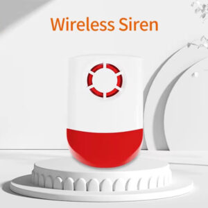 Sirena inalámbrica impermeable Flash estroboscópico alarma 120db